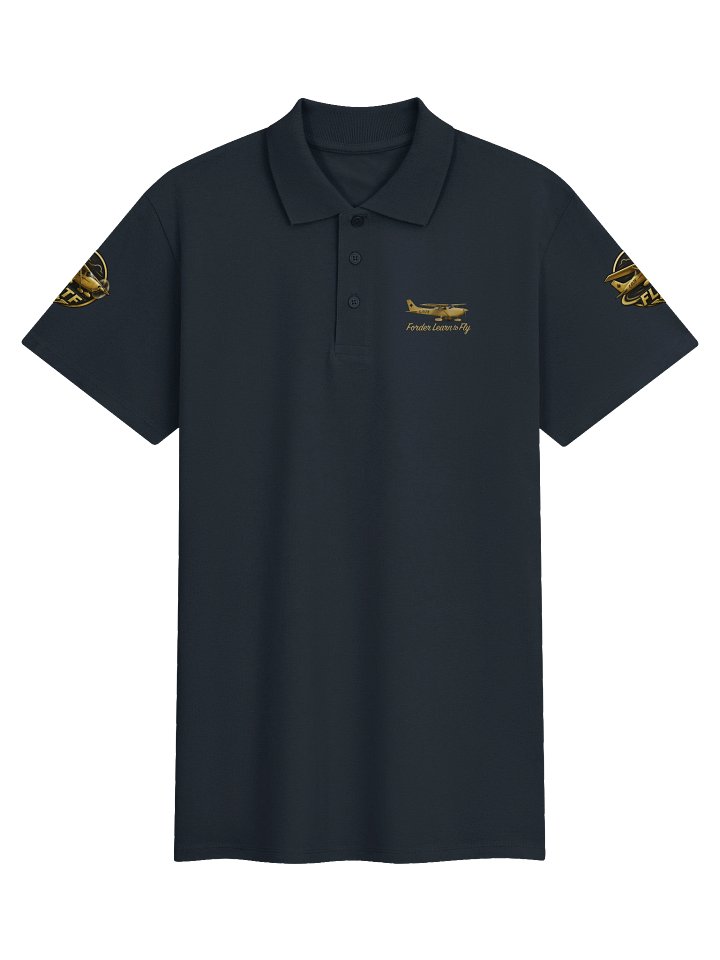 Forder Learn to Fly — Gold C‑FLTF Aviation Polo product image (1)