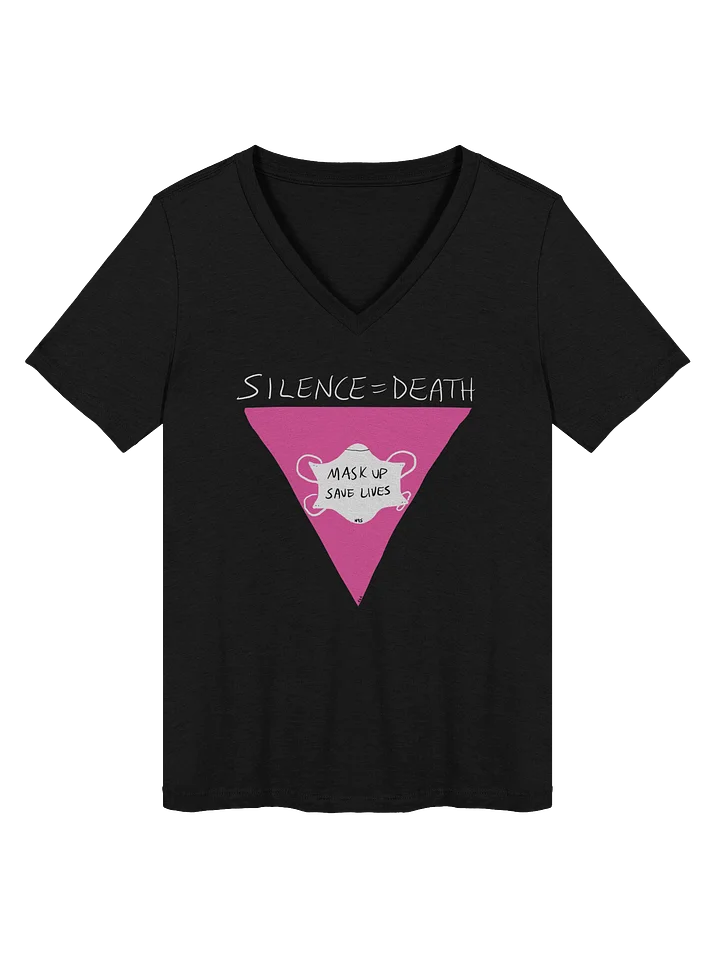 Silence=Death v-neck tee product image (4)