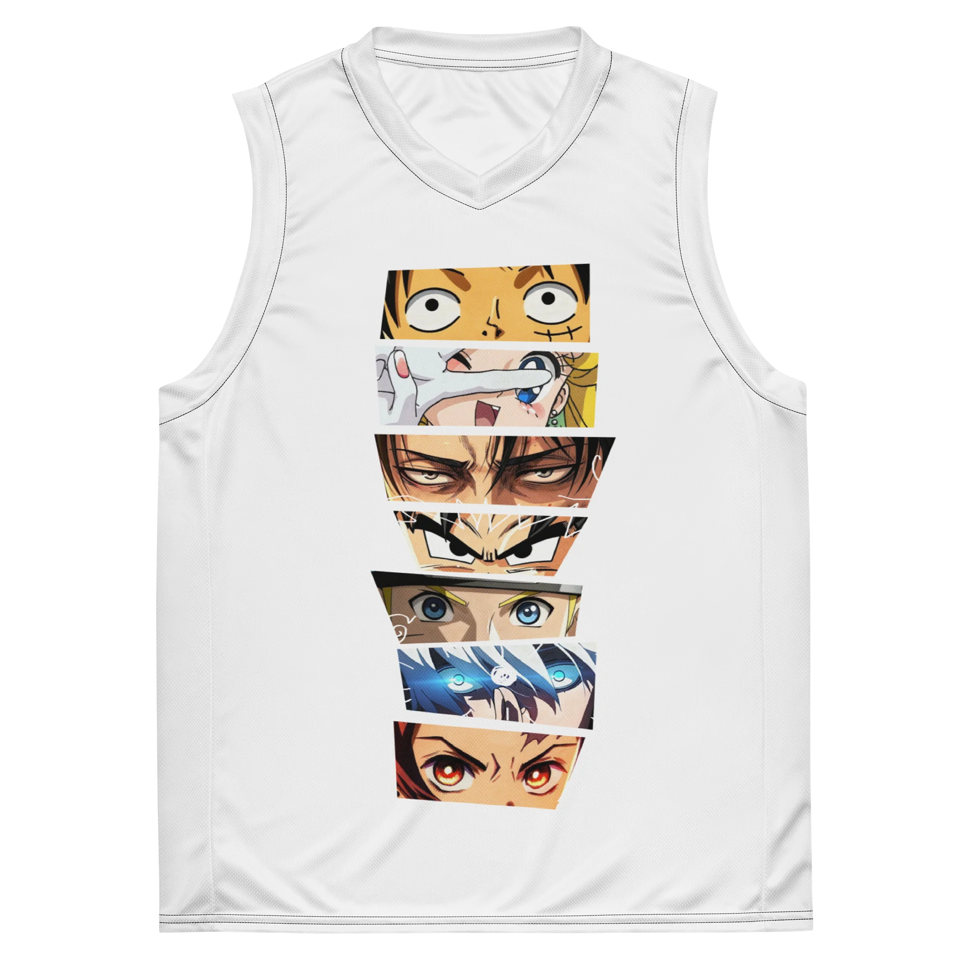 Anime Eyes All-Over Print Basketball Jersey product image (4)