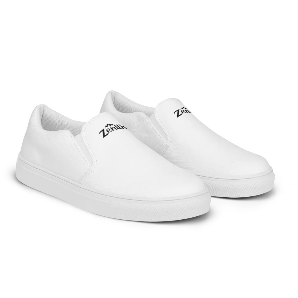 TDS Music Women's Zenith Slip-On Canvas Shoes - White, Comfortable, Handmade product image (6)