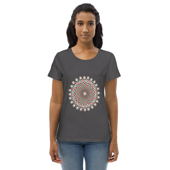 Green and Pink Mandala Eco T-Shirt product image (1)