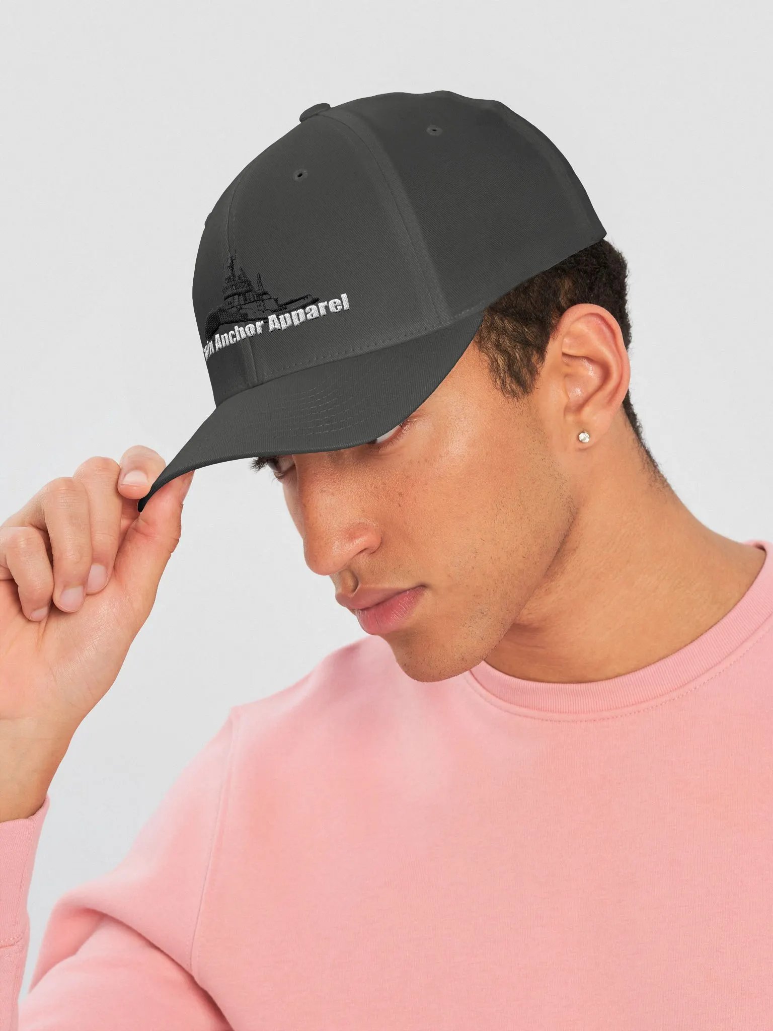 Black Marco tug Fitted Flexfit Cap product image (46)