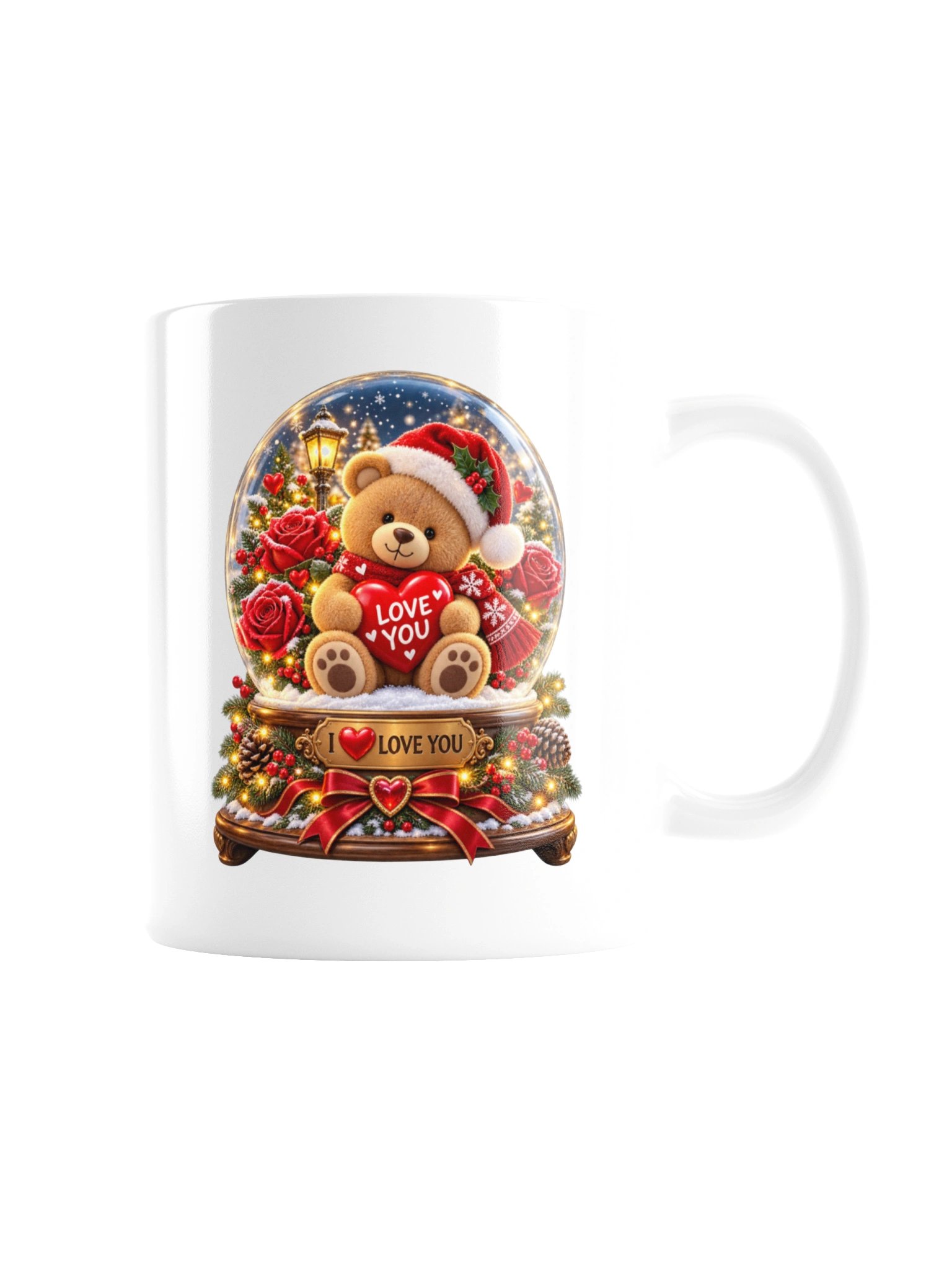 I ❤️ LOVE YOU — CHRISTMAS TEDDY BEAR - MUG product image (7)