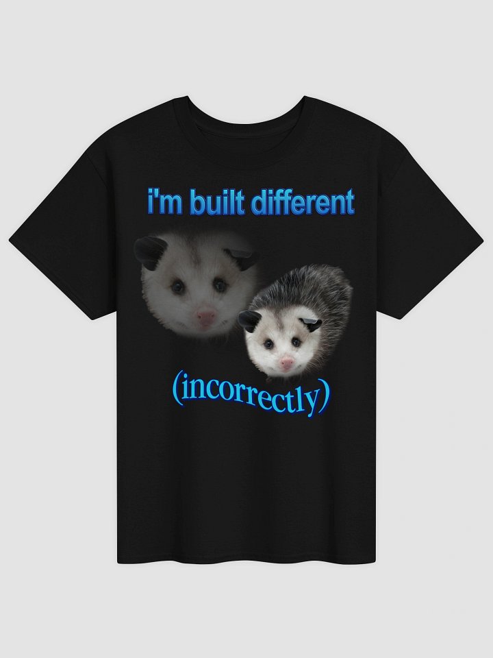 Built Different Possum T-shirt product image (33)