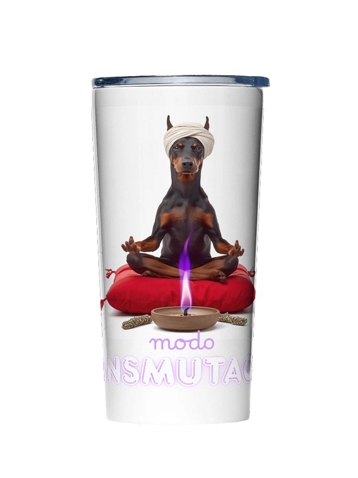 Doberman místico. Vaso de acero inoxidable 590 ml product image (1)