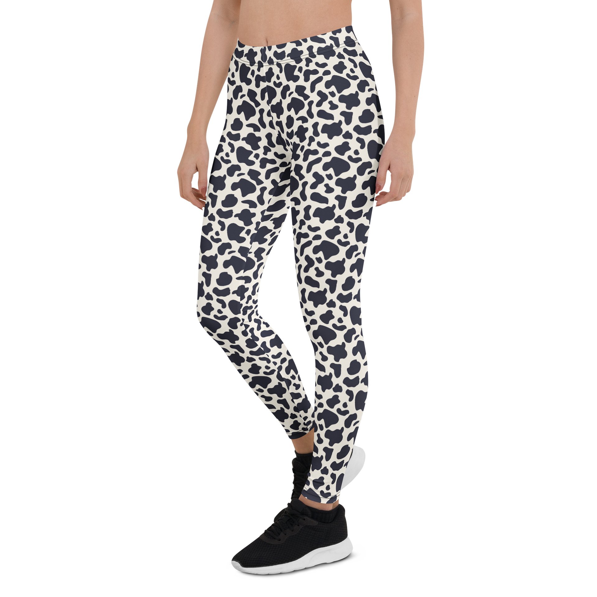 Comfortable Abstract Leggings Bold Black Animal Print product image (3)