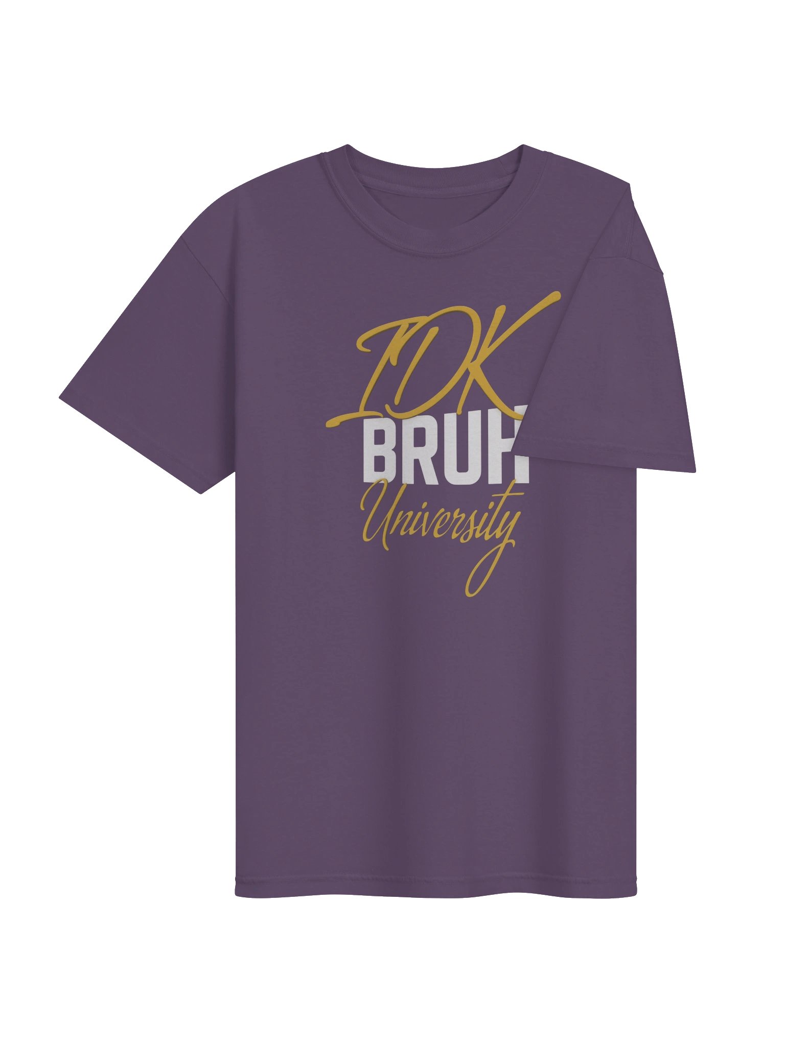 IDK Bruh University Gold Script Tee product image (4)