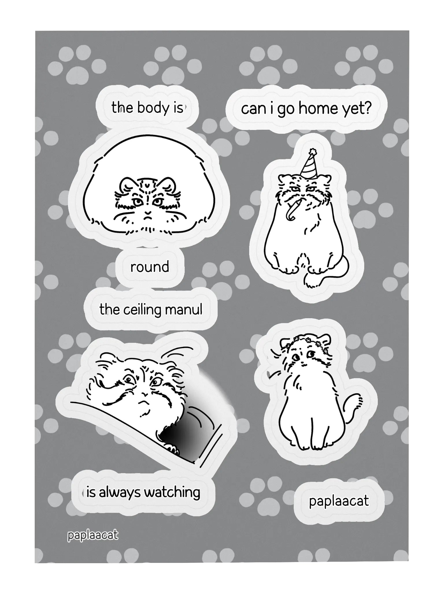 Manul Sticker Set 2 product image (3)