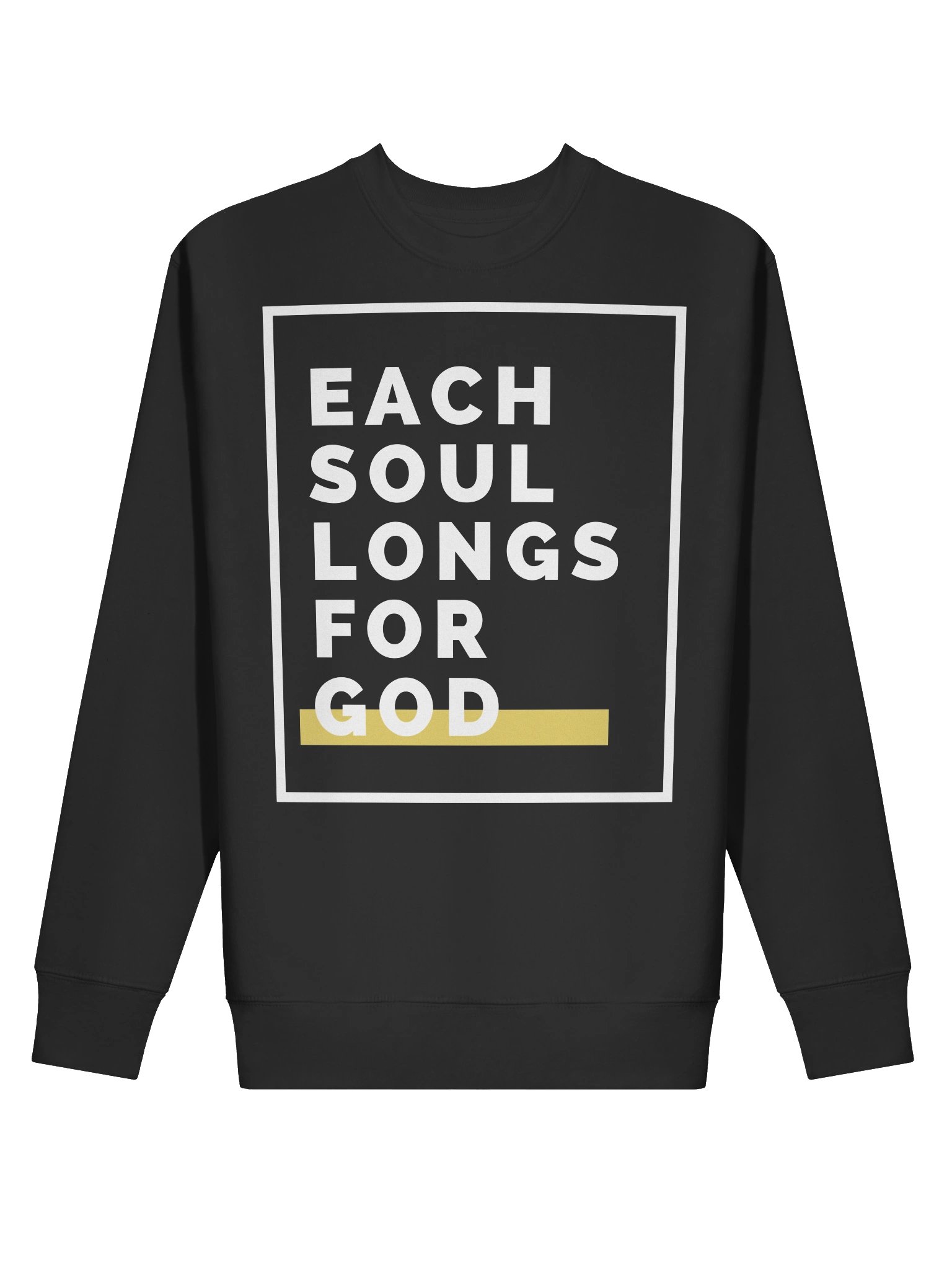 "Each Soul Longs For God" Sweatshirt | Essential White Print product image (12)