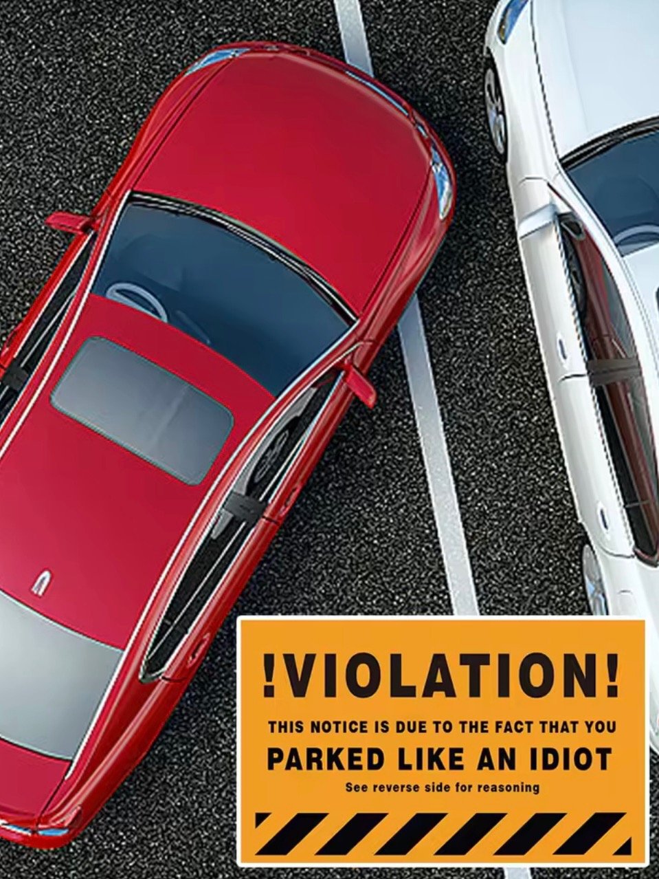 Humourous Parking Violation Cards 3.5 x 2 inch Prank Funny Cards Fake Ticket Mini Portable Prank Props 50pcs product image (4)
