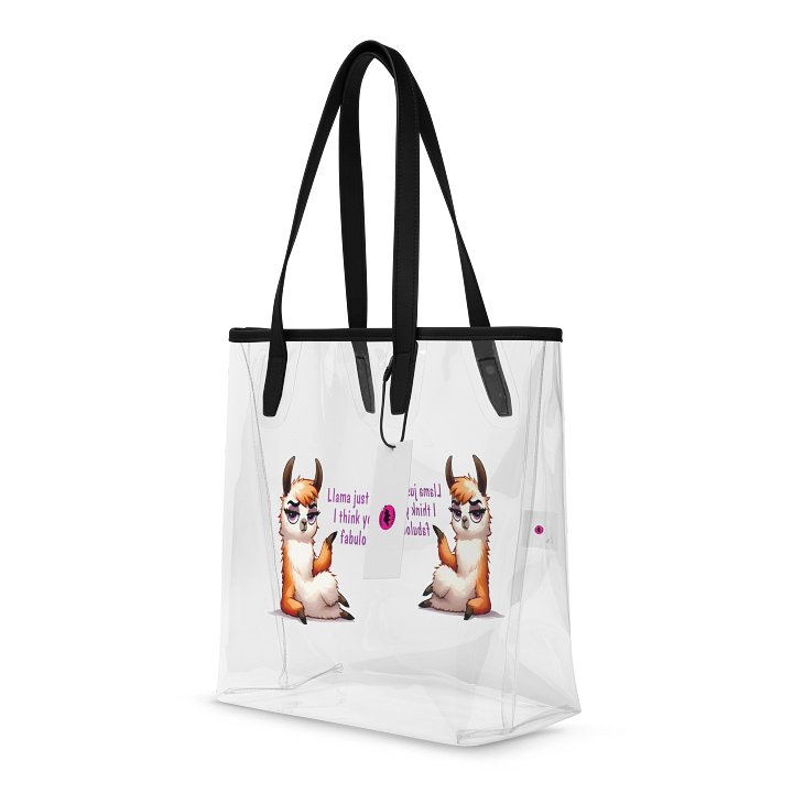 Fabulous Llama Clear Tote Bag product image (1)