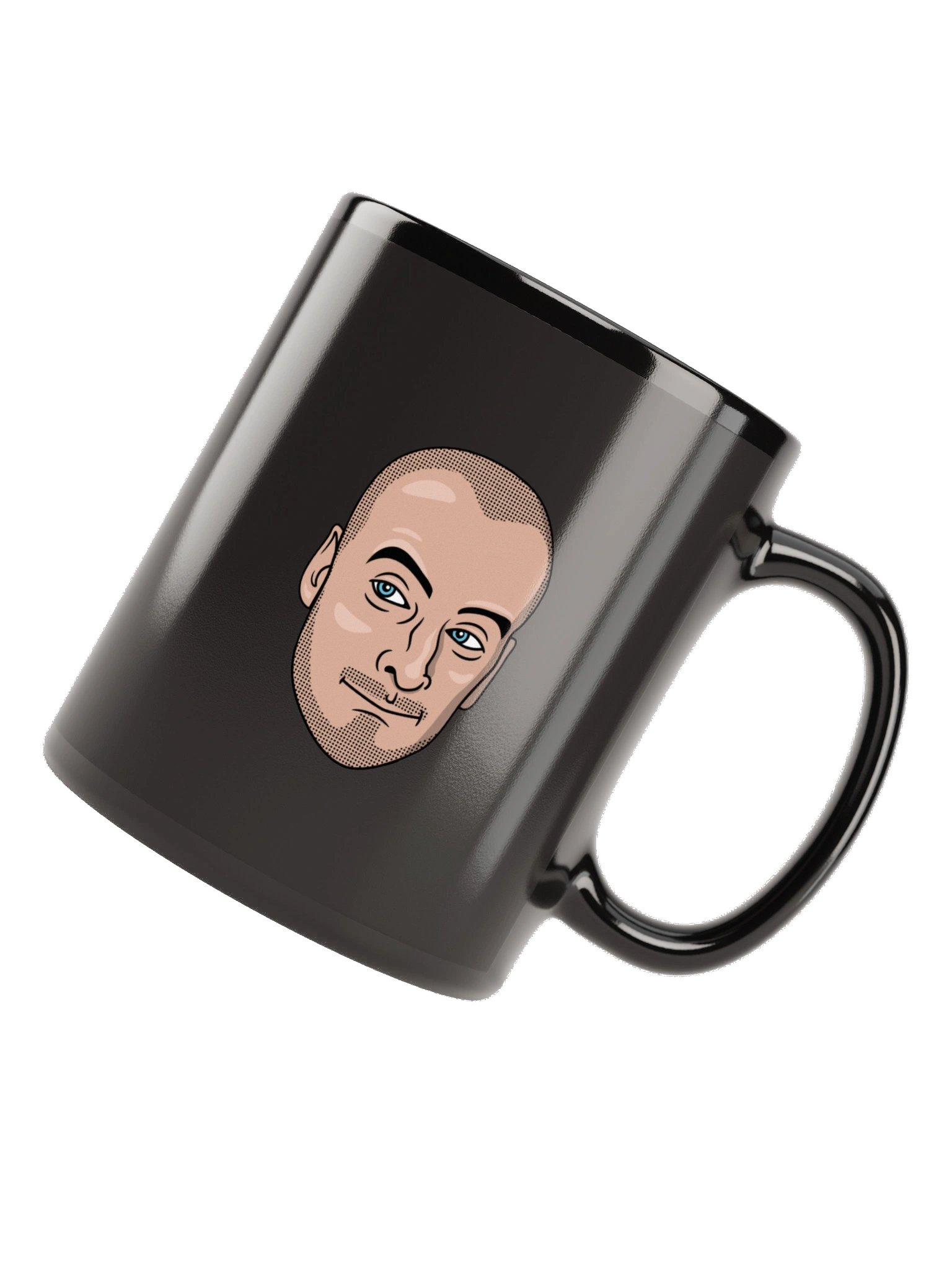Lonegevity's Black Glossy Mug product image (1)