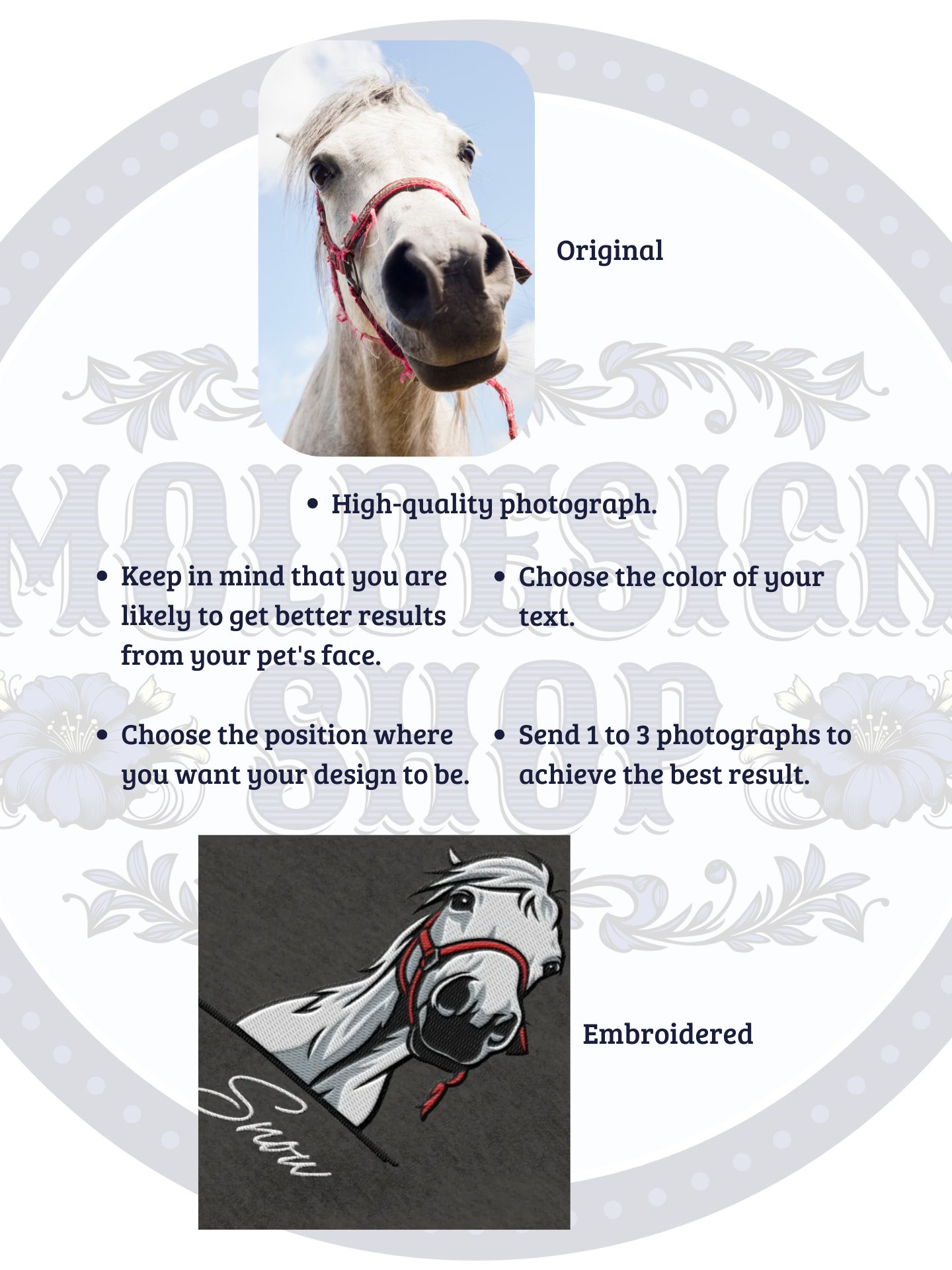 YOUR HORSE! / EMBROIDERED HOODIE product image (5)