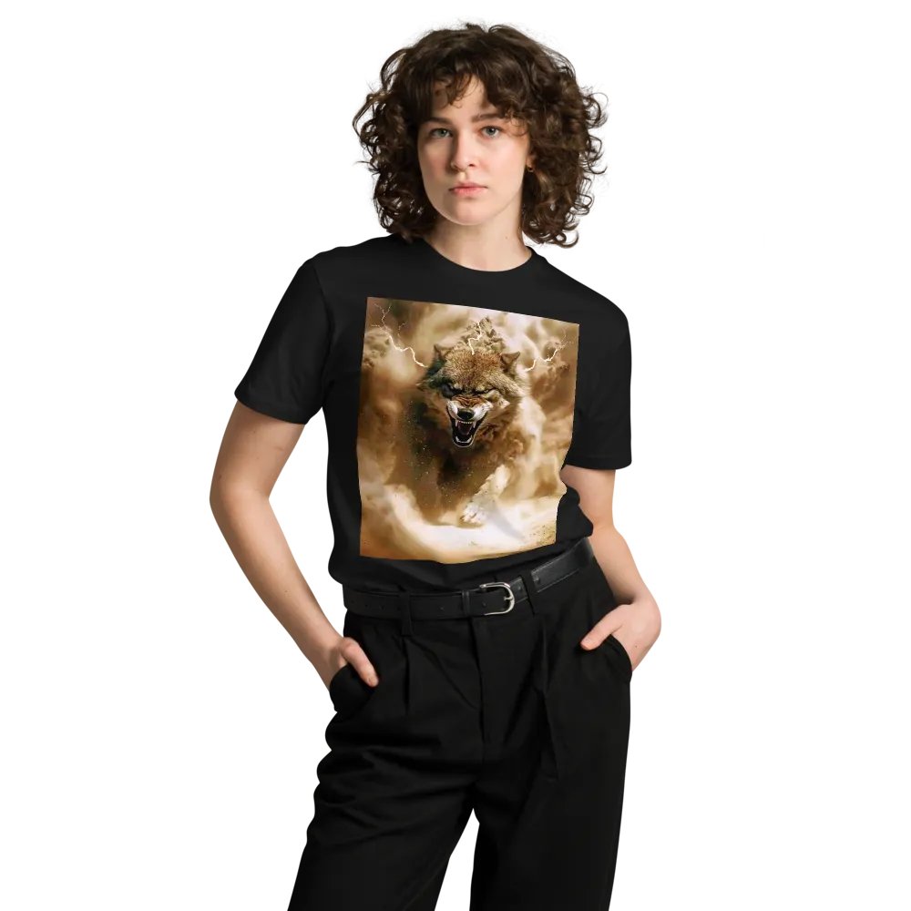 Thunderous Storm Wolf Unisex Tee product image (8)
