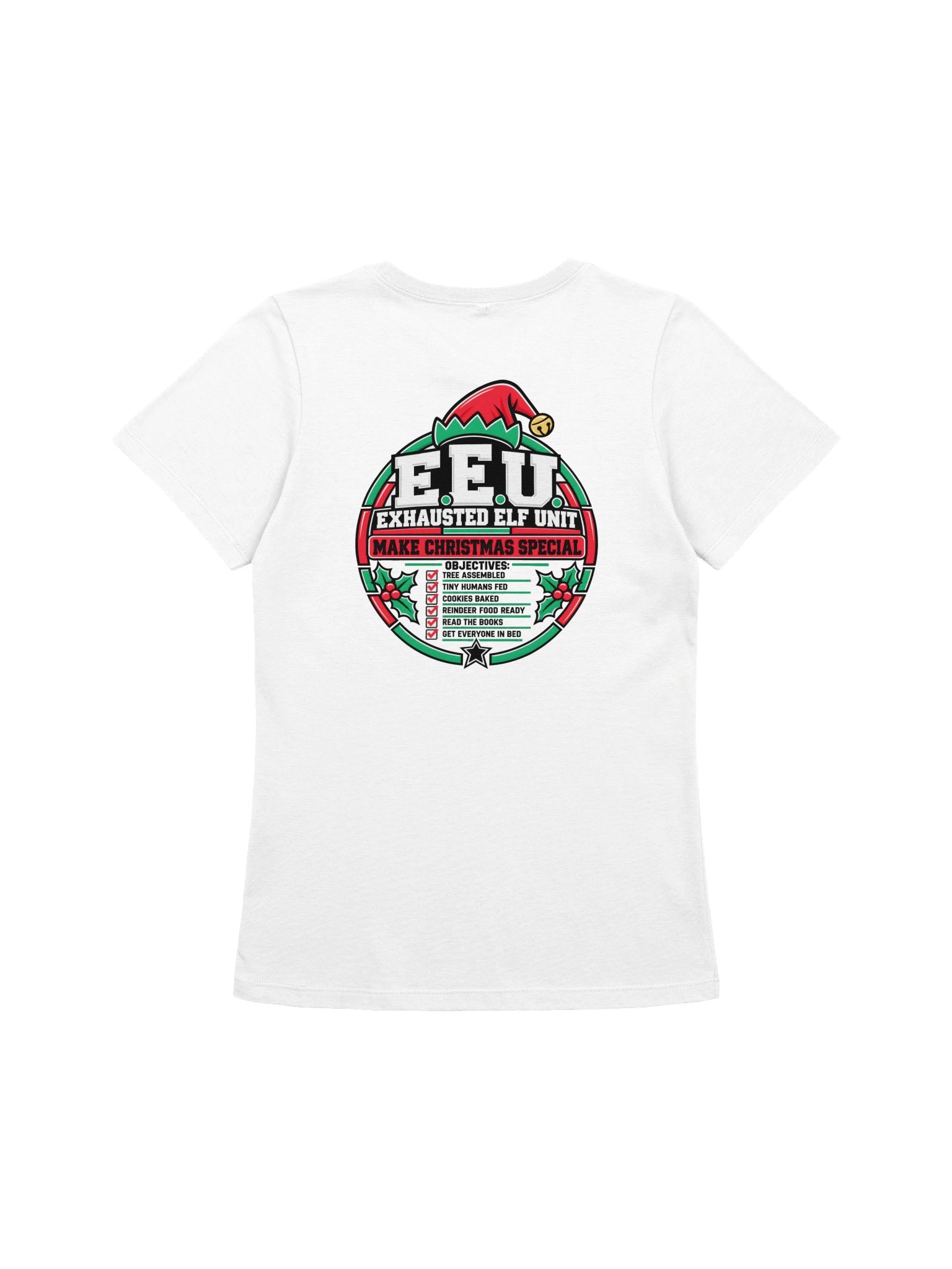 Exhausted Elf Unit Women's Relaxed-Fit Tee | White product image (2)