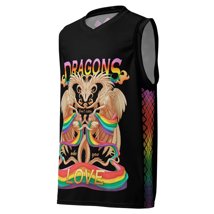 Black Pride Dragons Basketball Jersey product image (1)