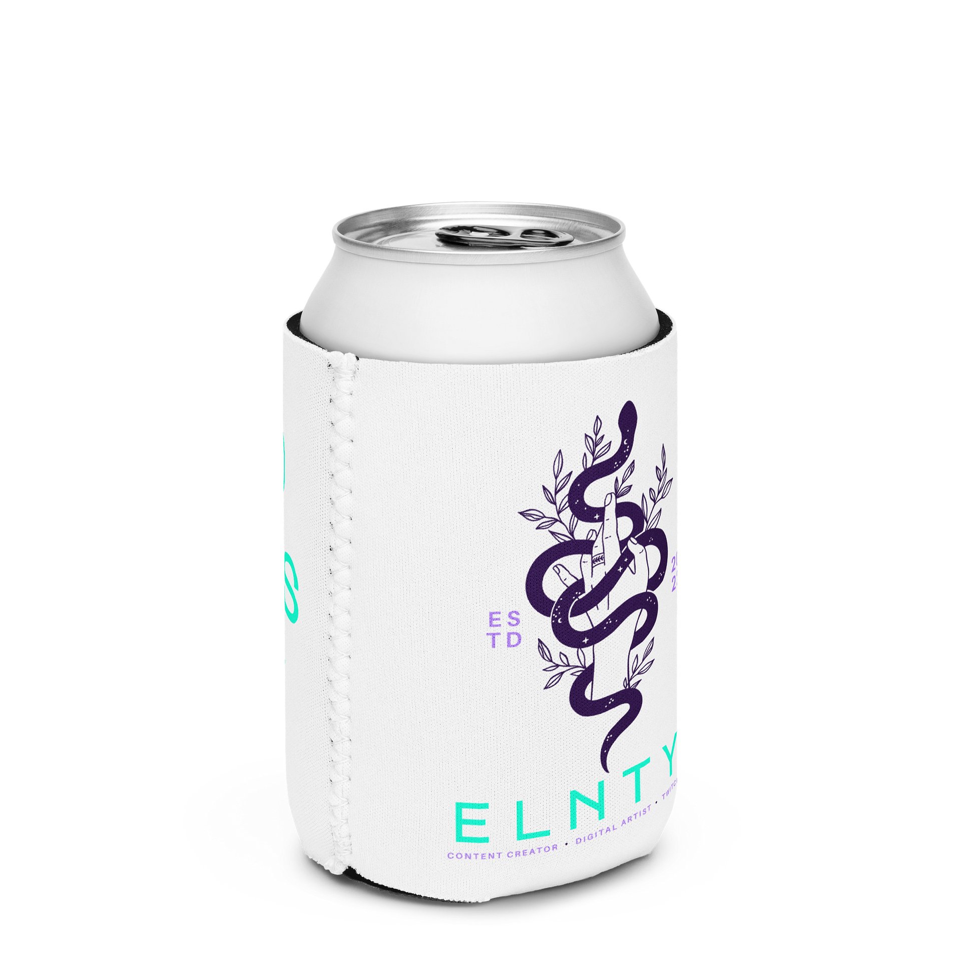 El Snek Logo Good Vibes Only Can Cooler Coozie product image (2)