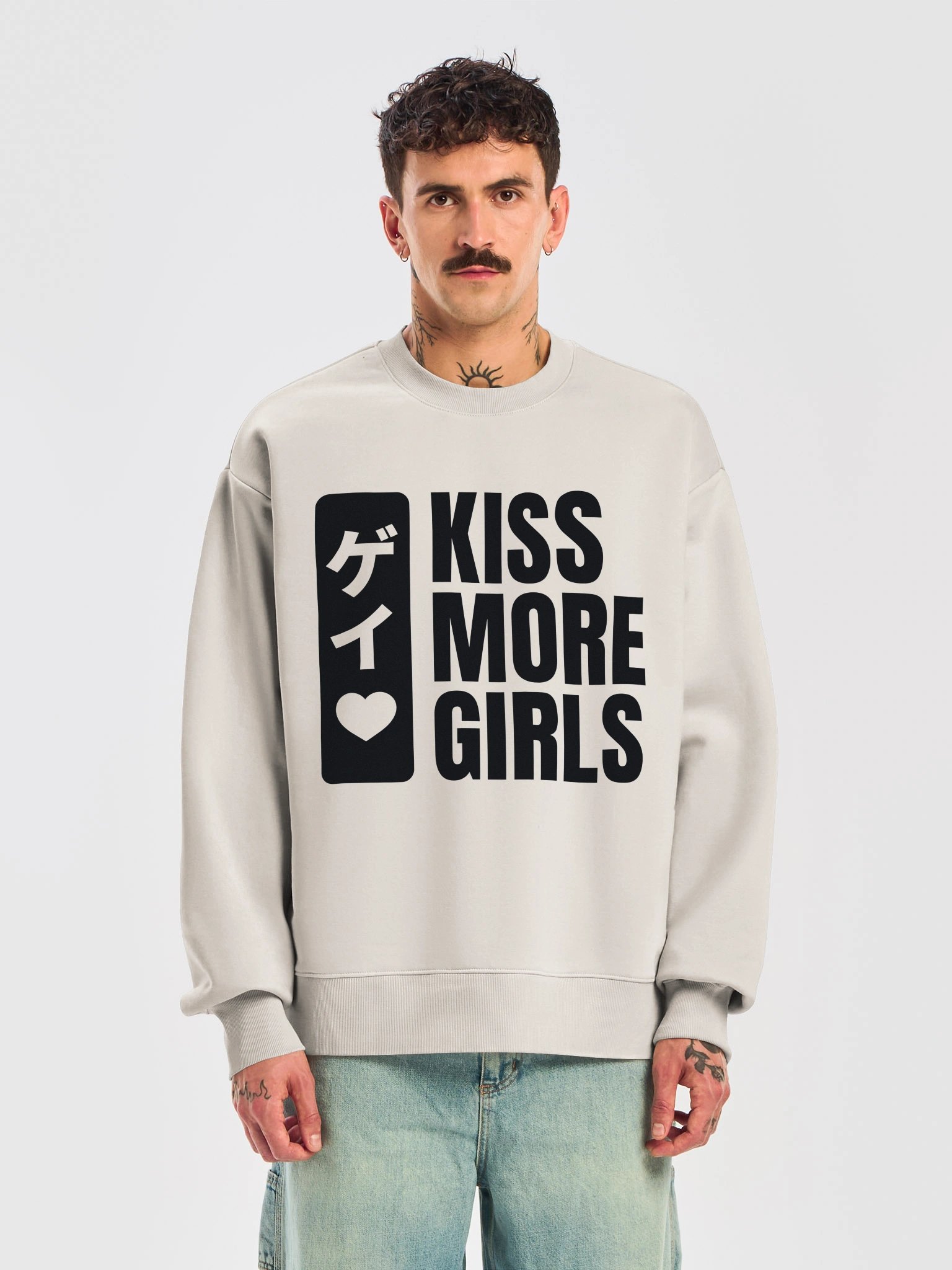GAY | KISS MORE GIRLS - HEAVY WEIGHT CREWNECK product image (5)