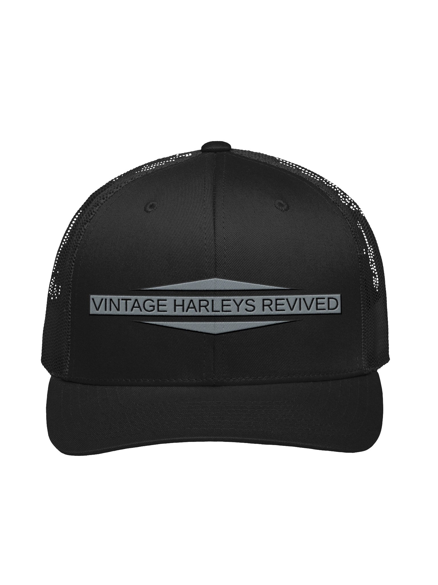 Vintage Harleys Revived – Bar & Shield Trucker Hat product image (1)