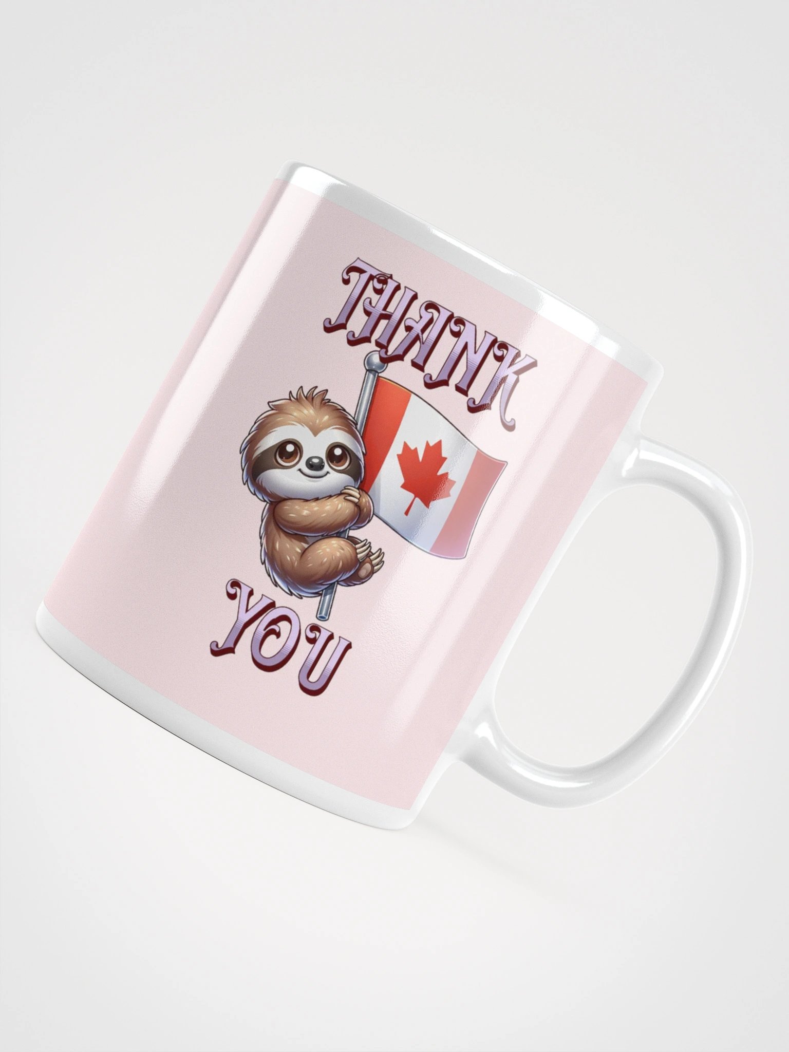 THANK YOU SLOTH CANADA FLAG product image (4)