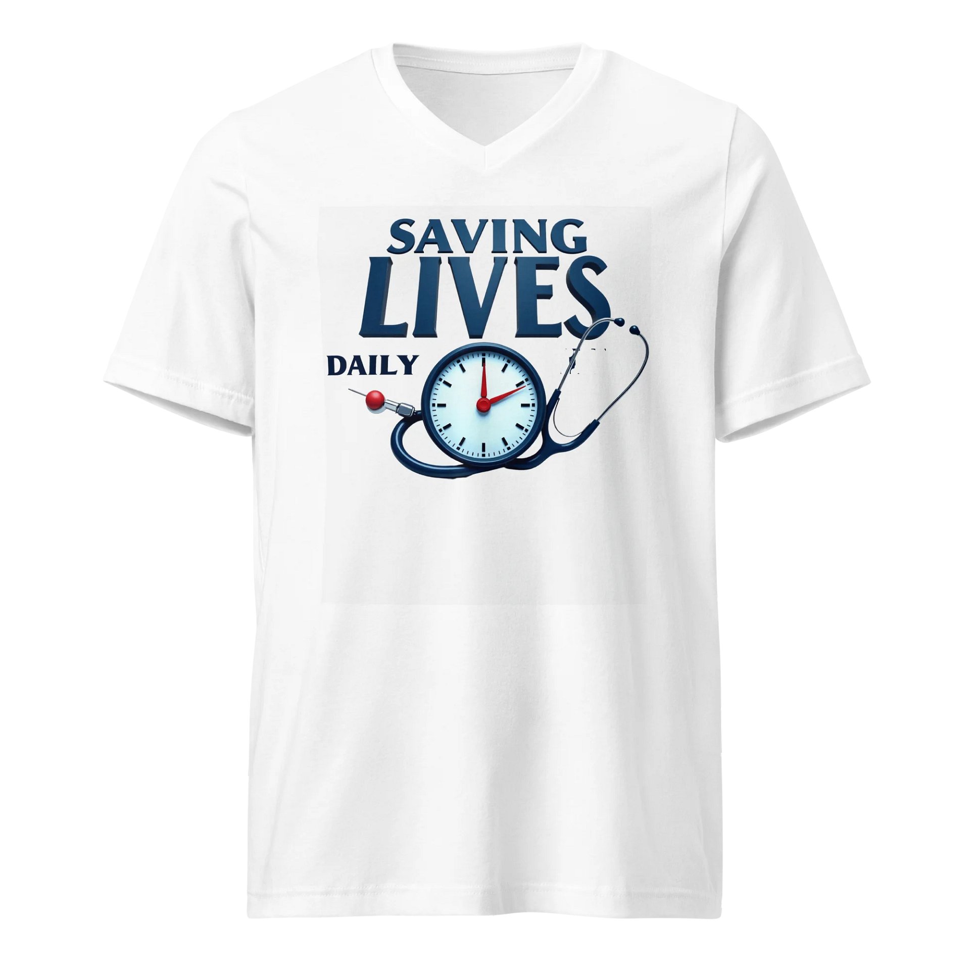 Saving Lives Daily V-Neck Tee product image (1)