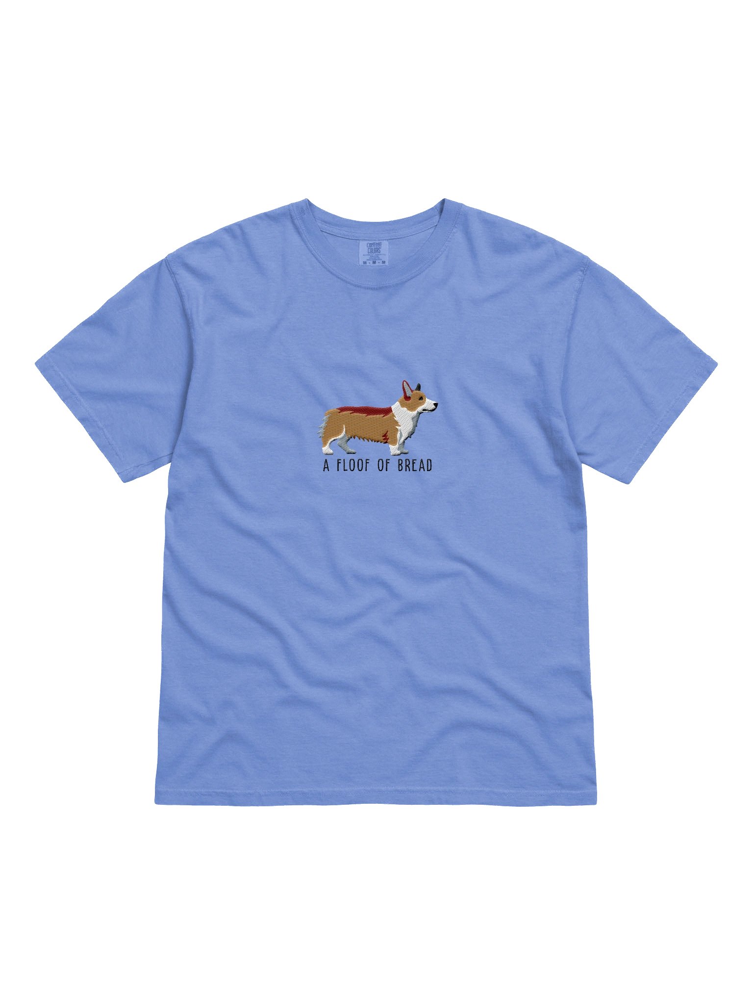 A Floof of Bread T-Shirt(Embroidered) of a Pembroke Welsh Corgi(Tan) product image (4)