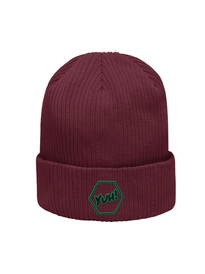 Yuh! in Hanxagon, Reverse Colorway - Atlantis Organic Ribbed Beanie product image (19)