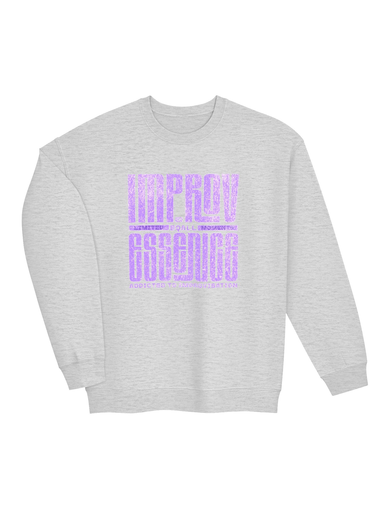 Limited IMPROV Moments Crewneck Gildan Sweatshirt_R3CVR.i mode by EQALL® Essentials_Purple product image (1)