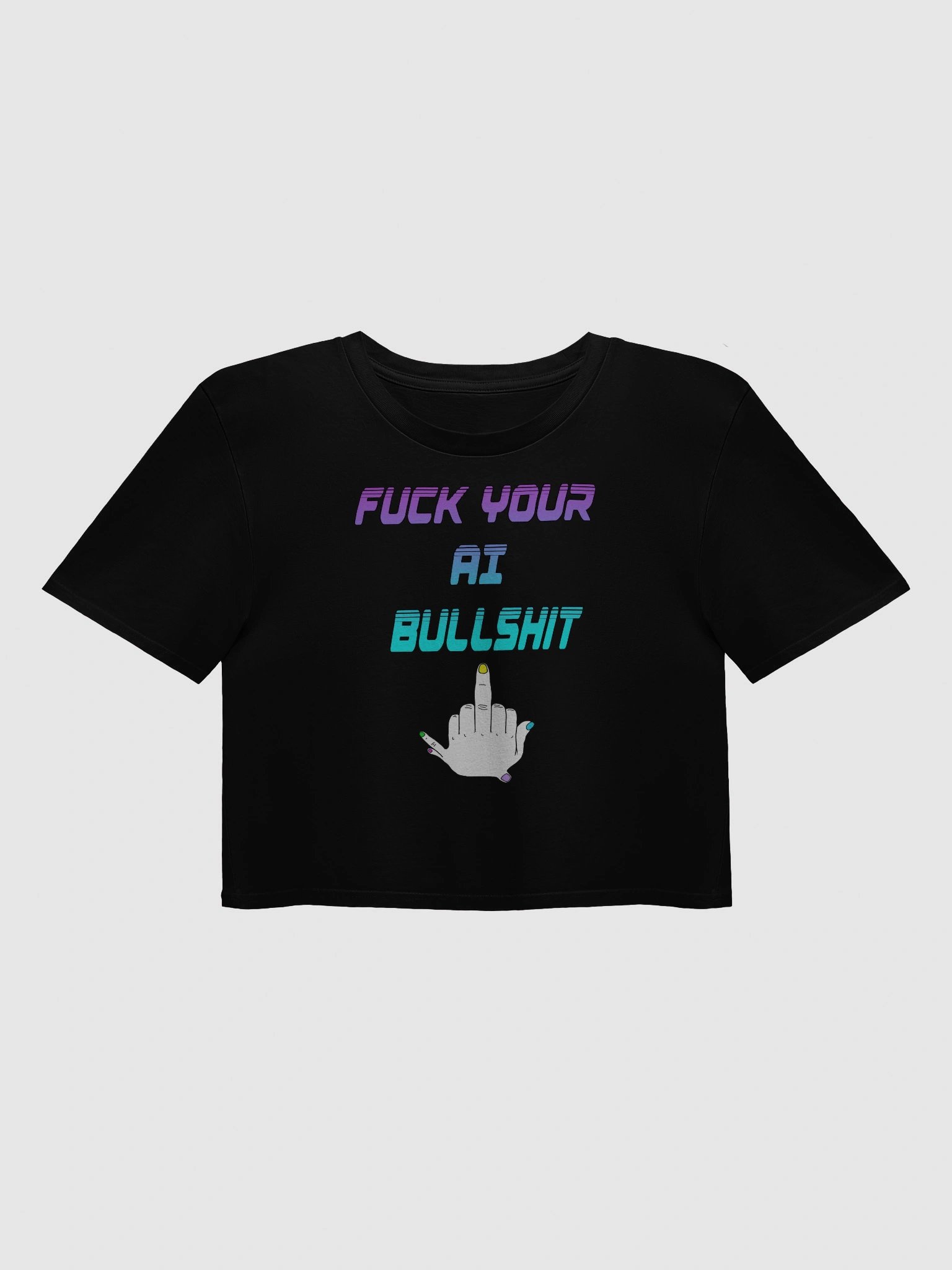 AI Bullshit Crop Top product image (2)