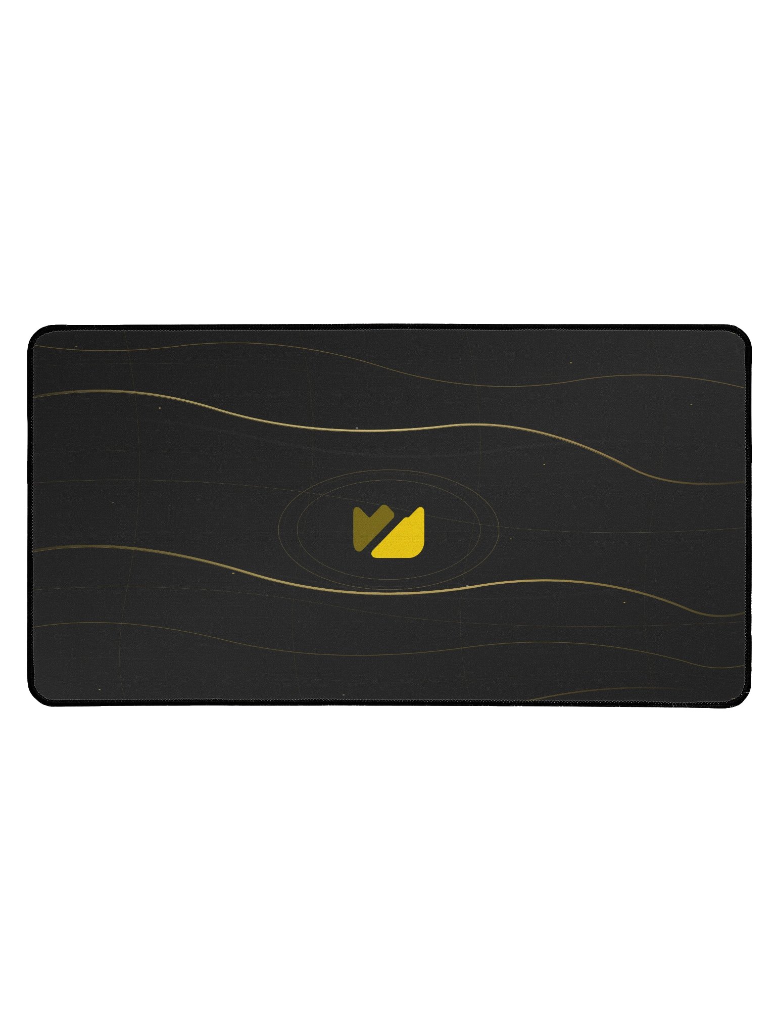Black & Gold Large Desk Mat 15.5 x 31.5 product image (1)