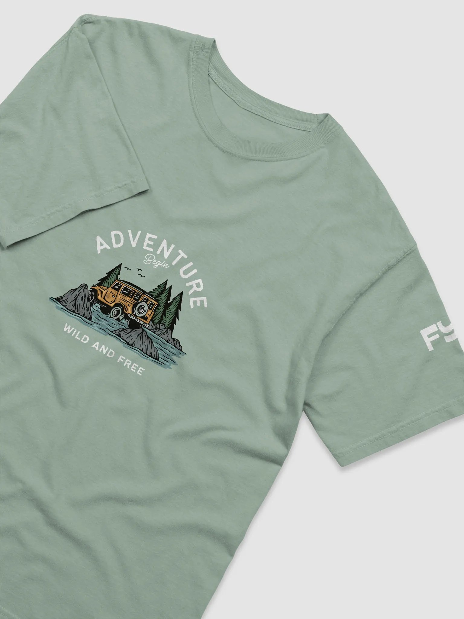 Wild and Free heavyweight garment cotton t-shirt product image (3)