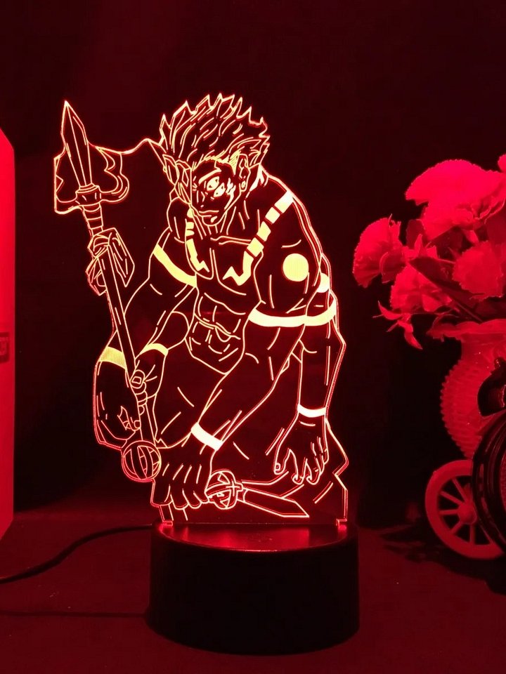 Ryomen Sukuna Figure 3D LEDNight product image (2)