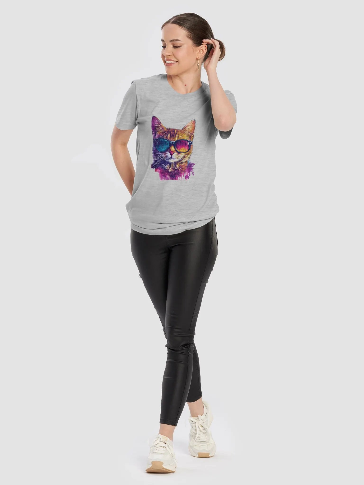 Cool Cat Graffiti Graphic Tee product image (102)