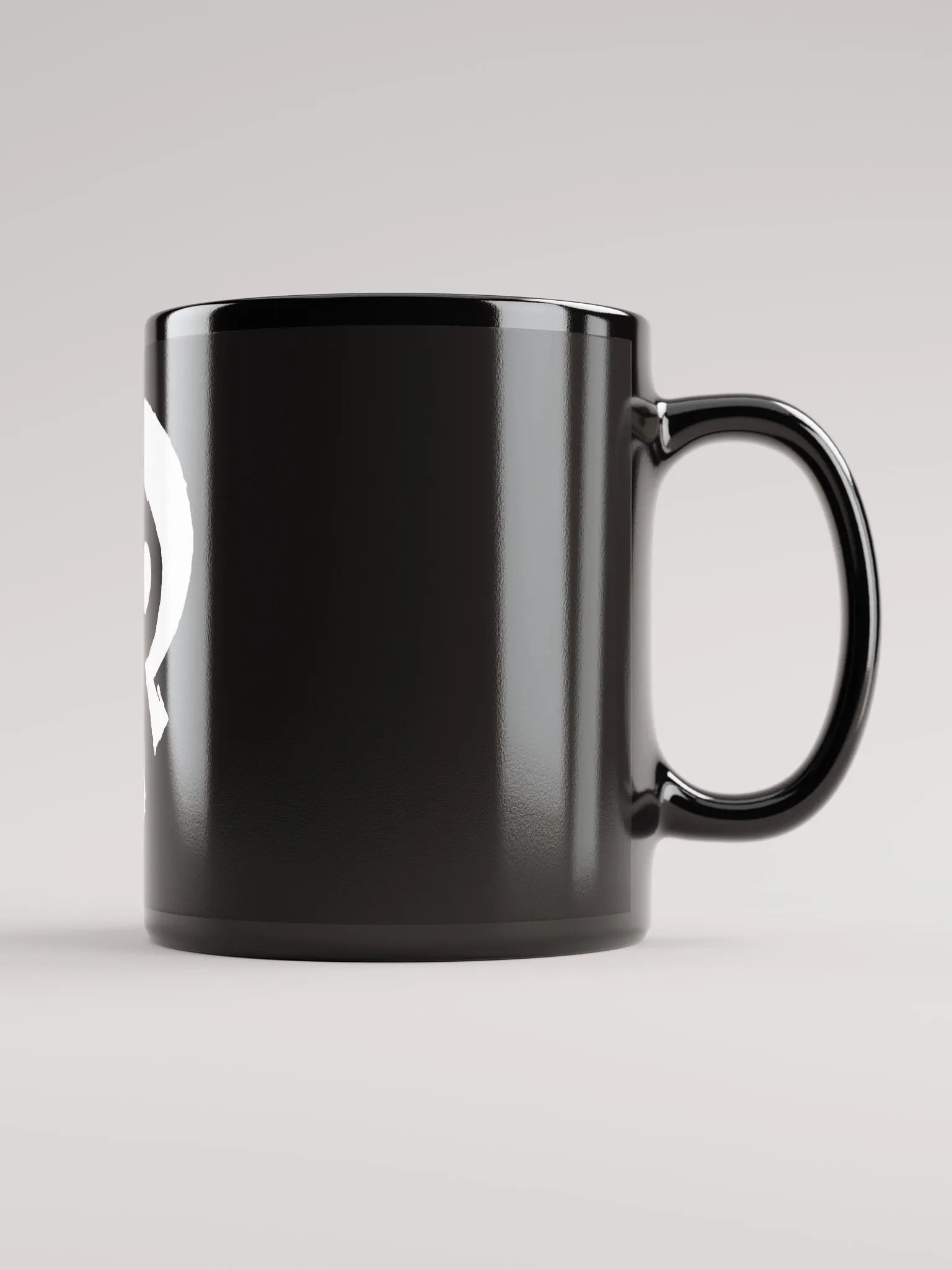 Black Glossy Mug - ROR White product image (1)