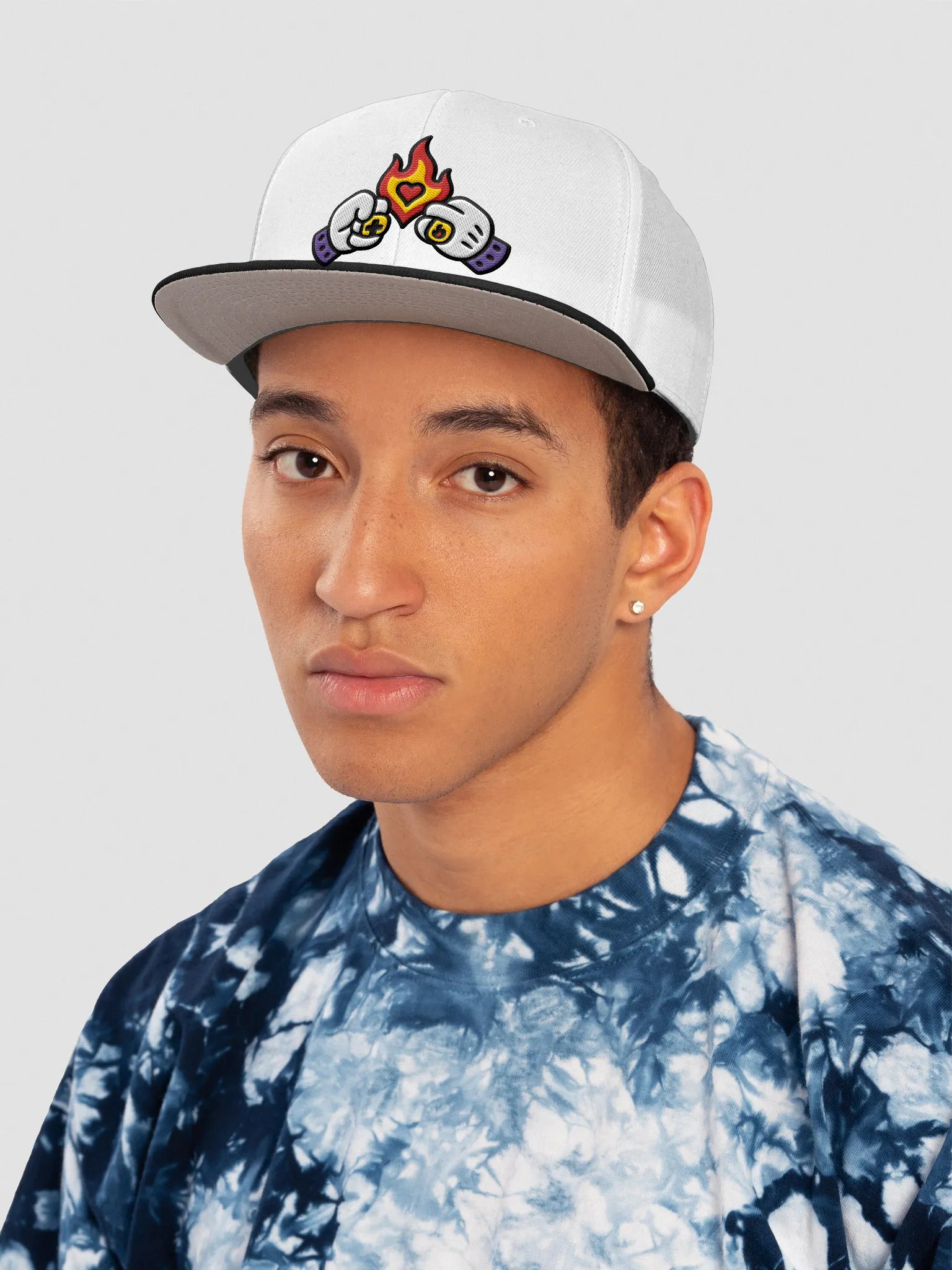 Flame Heart Snapback Cap product image (118)