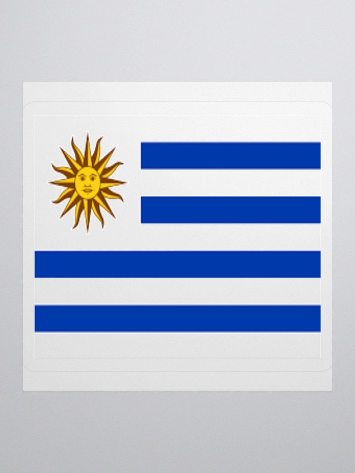 Uruguay Flag Sticker | Sun of May Design | Durable Vinyl | 3 Sizes product image (1)