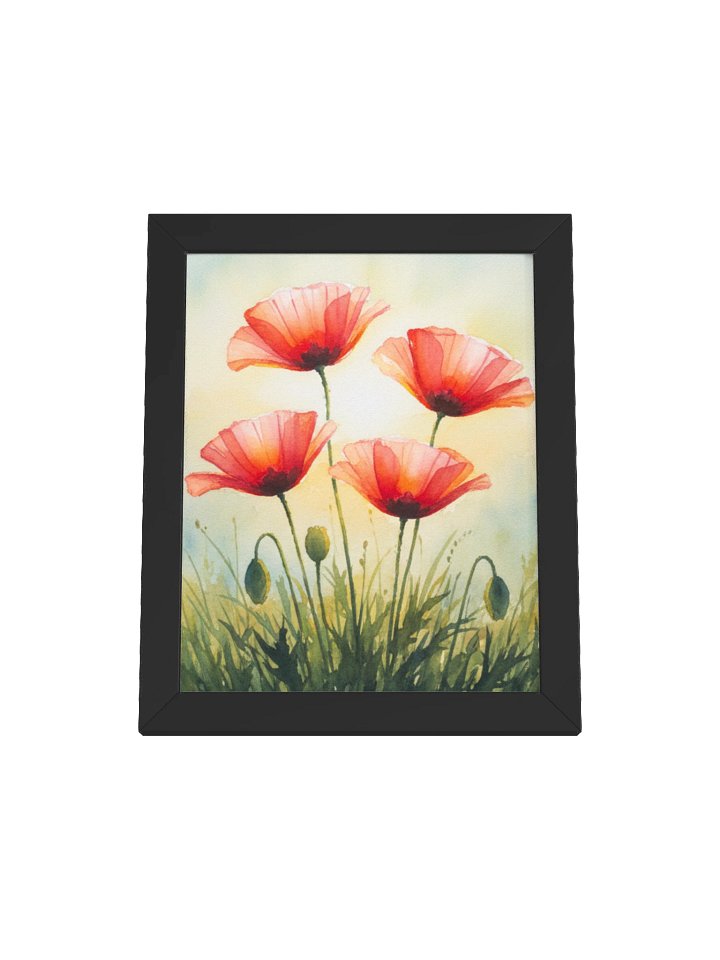Red Poppy Serenity Framed Poster product image (2)