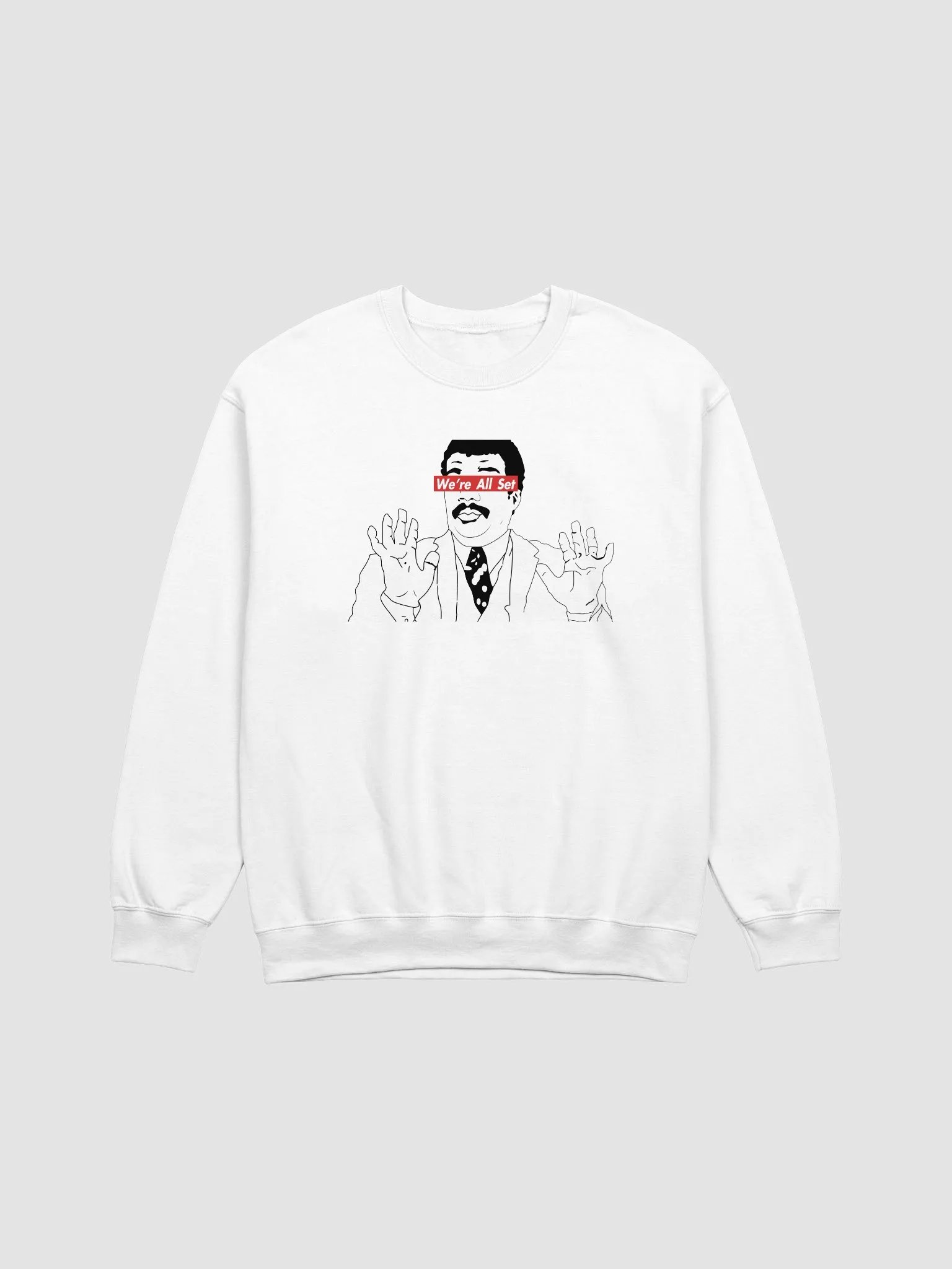 We're All Set Classic Crewneck White product image (2)