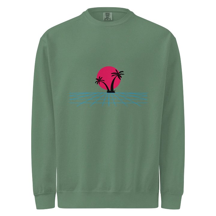 Retro-Futuristic Sunset Sweatshirt product image (1)