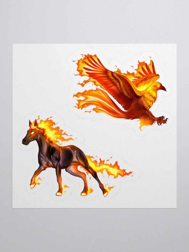 Fire fantasy | Kiss-cut sticker sheet product image (1)