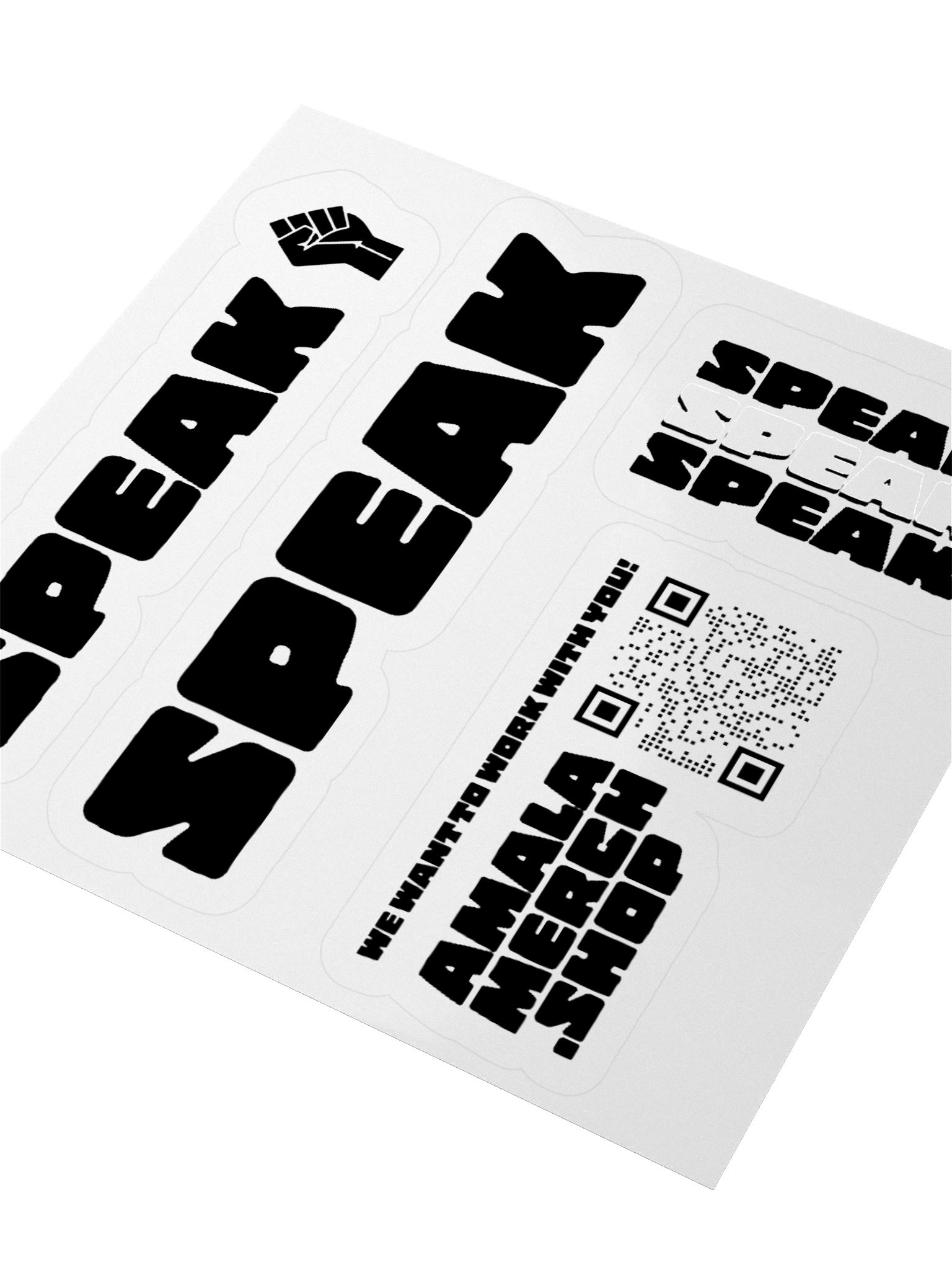 SPEAK Boldly Stickers (MODIFIED) product image (3)