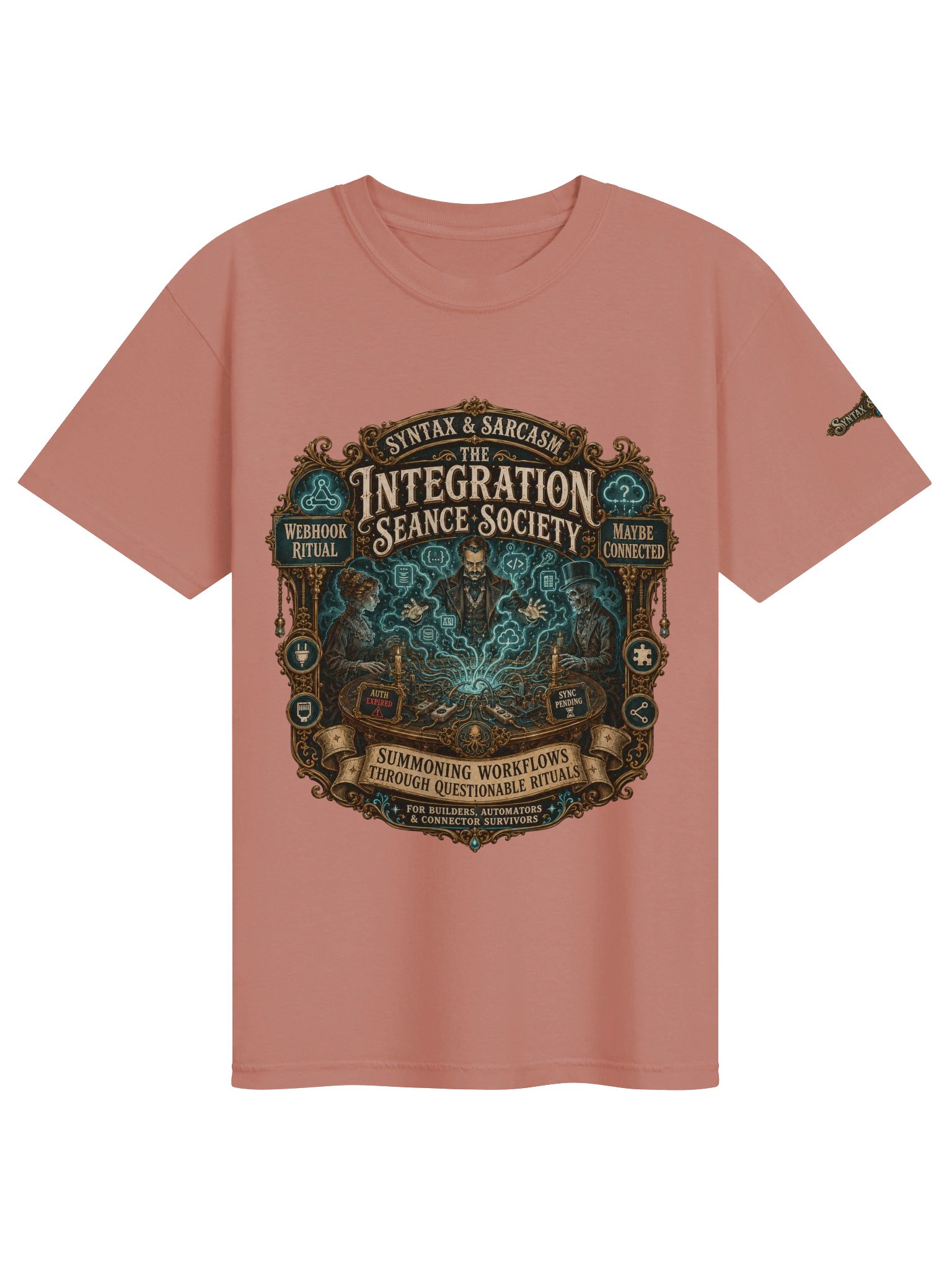 Syntax & Sarcasm Integration Séance Society Heavyweight Premium T-Shirt product image (92)
