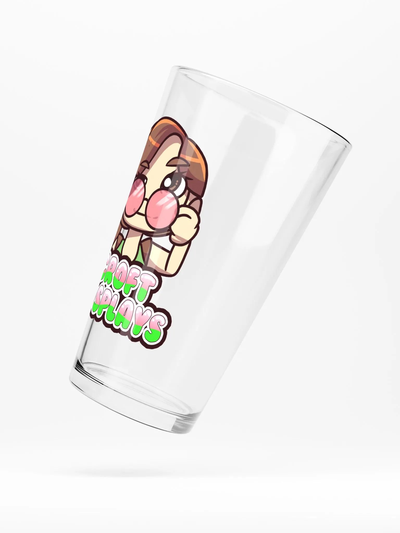 CroftCosplays Logo Drinking Glass product image (3)