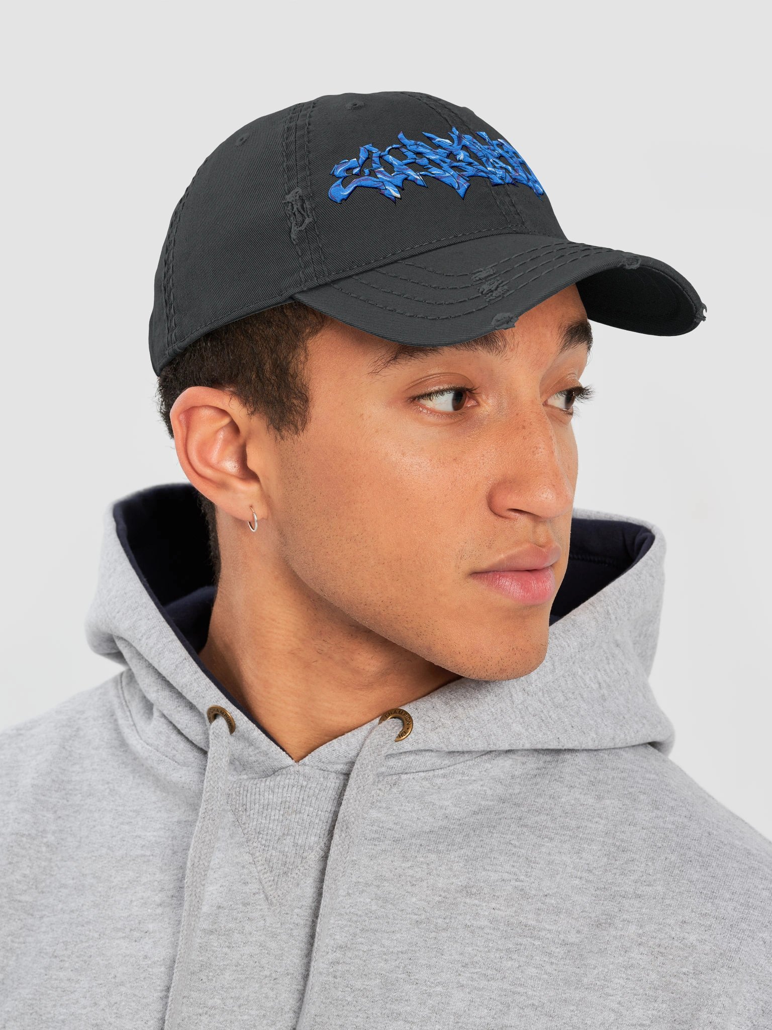 Graffiti Wave Distressed Dad Hat product image (31)