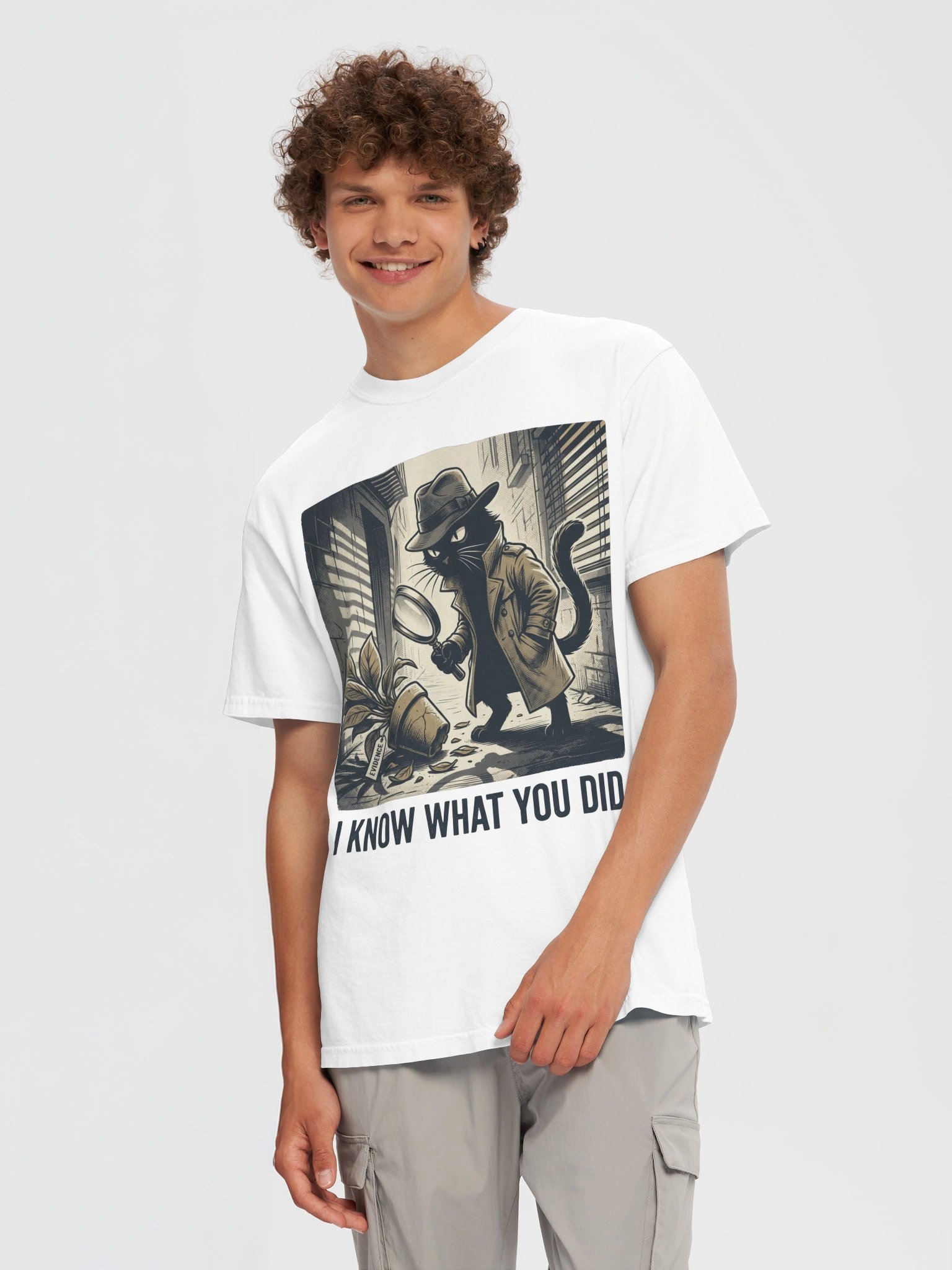 I Know What You Did Detective Cat Tee product image (69)