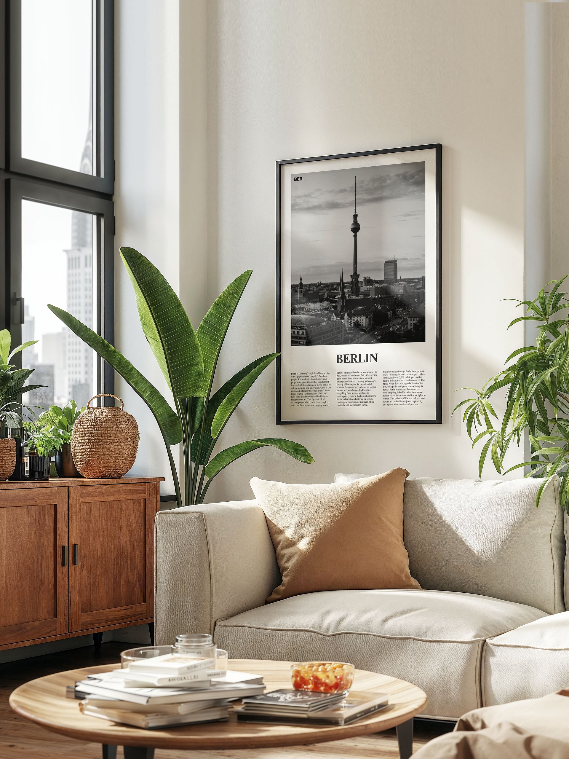 Berlin 01 Newspaper Poster | Framed product image (3)