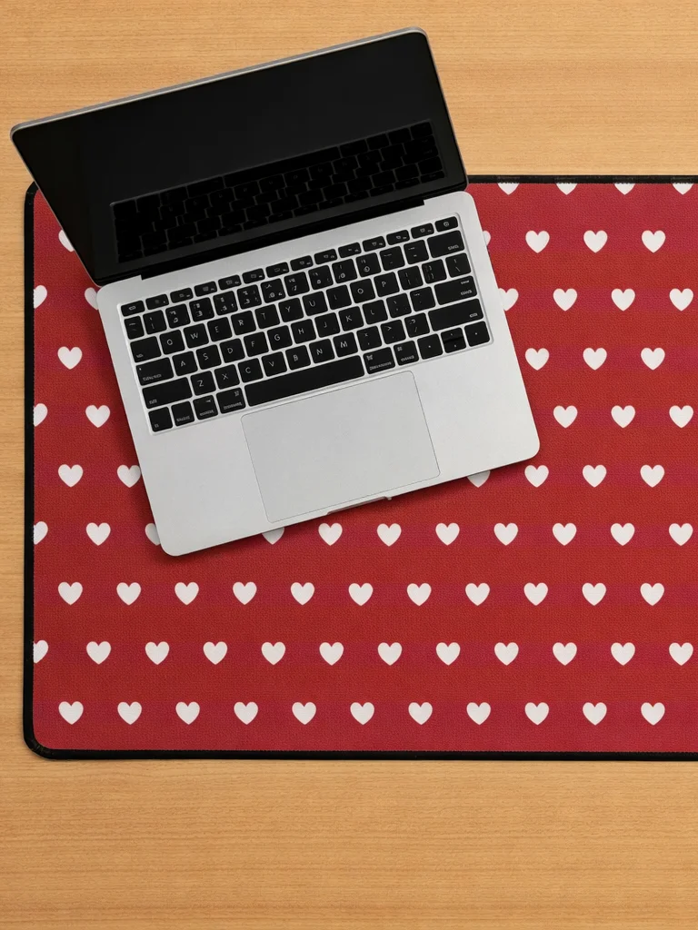 Little Love Dots Desk Mat-12'' x 22'' product image (3)