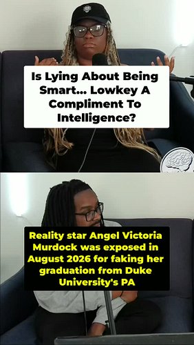 If somebody lies to make themselves look smarter, does that at least mean they value being seen as intelligent? 😂

Then we to...
