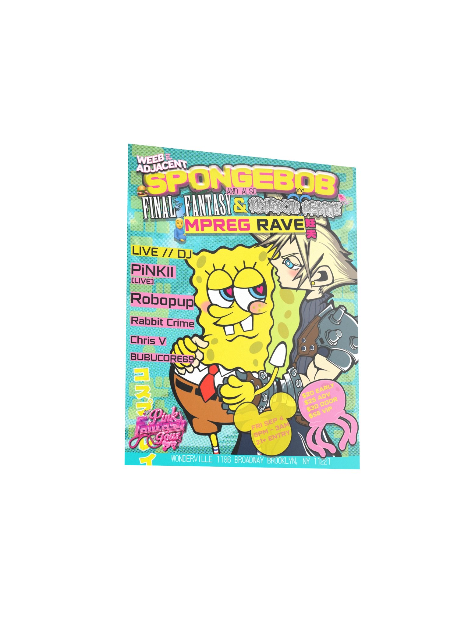 MPREG SPONGEBOB X FINAL FANTASY X KINGDOM HEARTS POSTER product image (6)