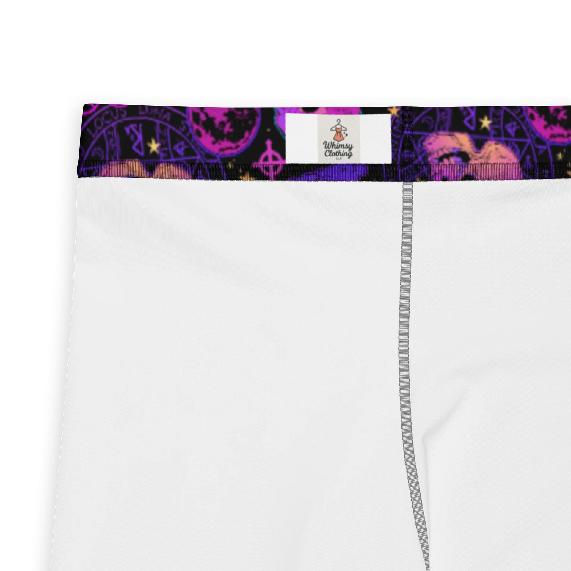 Comfortable Men’s Leggings in Bold Neon Skulls product image (5)